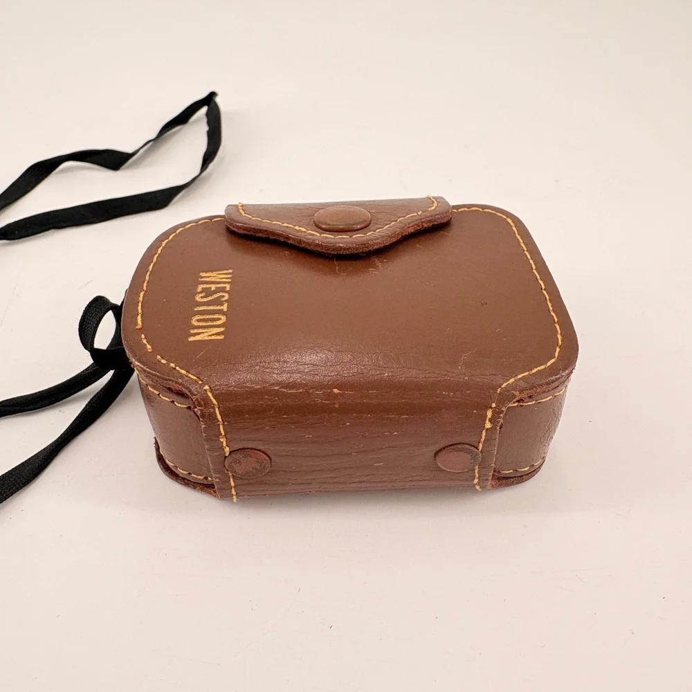 Vintage Weston Model 853 Direct Reading Exposure‎ Light Meter with Leather Case
